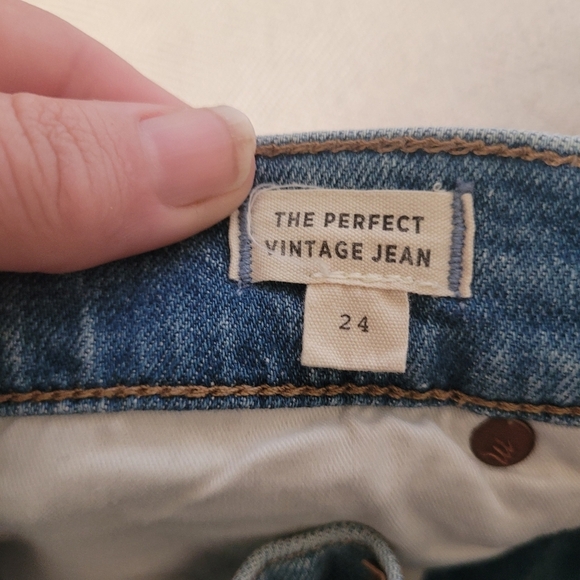 Madewell The Perfect Vintage Jean Distressed Light Wash - Picture 4 of 7